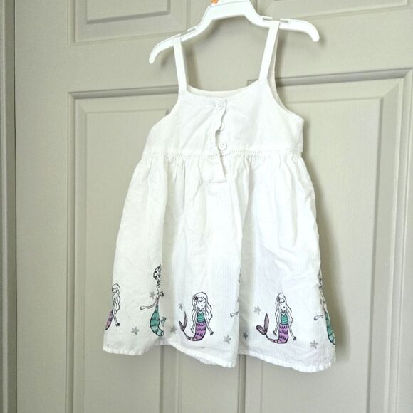 2/$15 Gymboree White Mermaid Print Dress - Picture 4 of 4